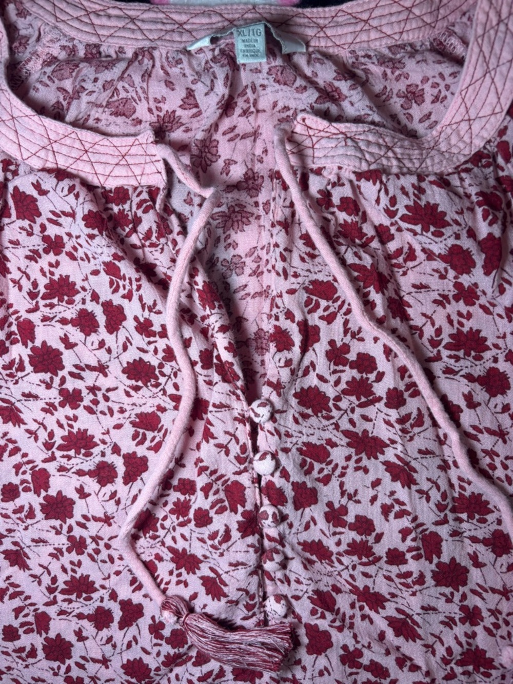 LUCKY BRAND Bohemian Floral Blouse - Picture 4 of 6